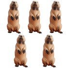  Set of 5 Spielfiguren Tiere Groundhog -spielzeug Tierfiguren Dekorationen
