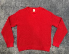 Unisex GAP Kids Waffle Knit Sweater Pullover XXL 14-16 Red - Boy s Girl s