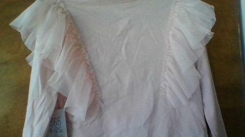 NWT 365 Kids/Garanimals Gold Glitter "LOVE" Ruffled Pink Shirt Size 5 Long Slv - Picture 11 of 17