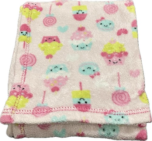 Cutie Pie Rosa Eis am Stiel Cupcakes Lutscher Herzen Decke Mädchen 30x40 Sicherheit - Bild 1 von 7