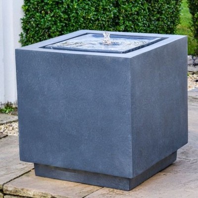 Neuer Ivyline Elite LED Brunnen Würfel Grau Draußen Außenbereich Garten in OVP