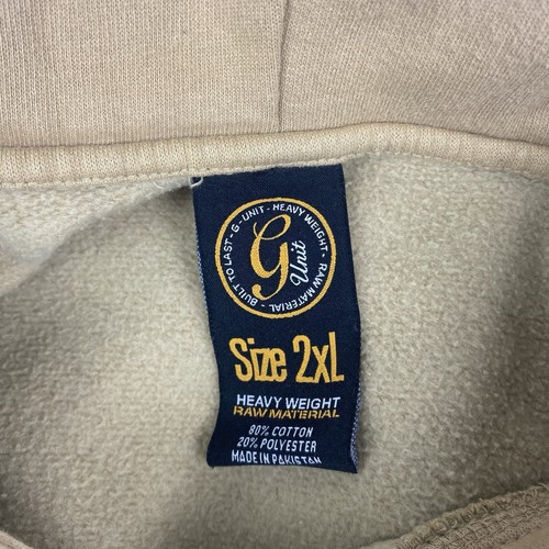 G Unit Sweater Mens 2XL Tan Sweatshirt Property Of G Unit 50 Cent Hoodie - Picture 14 of 15