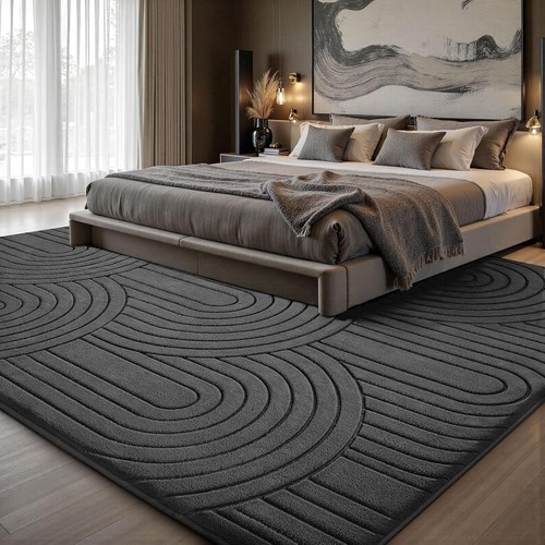Fluffy Rugs Large Shaggy Rug Bedroom Living Room Anti Slip Soft Carpet Floor Mat - Picture 5 of 24
