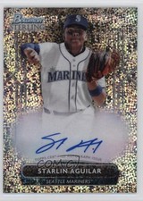 2022 Bowman Sterling Prospect Speckle Refractor /99 Starlin Aguilar Auto 05k6