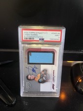 2022 Topps Dynasty Formula 1 Lando Norris Autograph Patch PSA 9 7/10