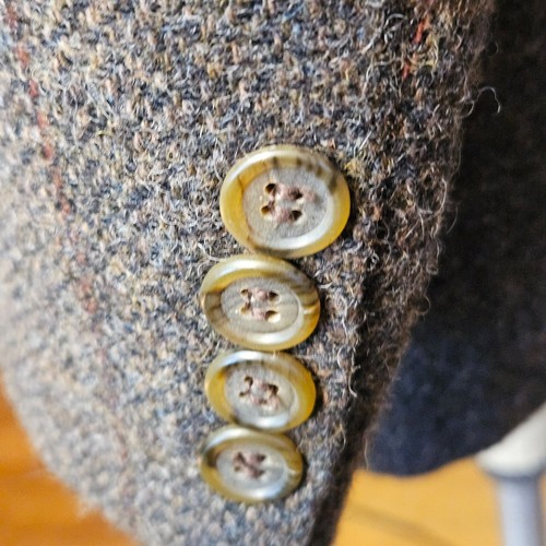 VTG mens Evan Picone 100% wool check print preppy professor academia blazer 46R - Picture 6 of 20