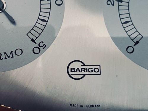 Barigo Wetterstation Goldfarben Rund 21 cm Sehr Edel und Selten - Bild 3 von 3