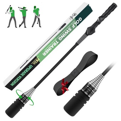 Golf Swing Trainer, Adjustable Rod Head Speed Click Stick Golf Trainer Speed ...