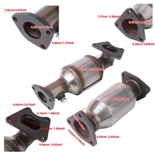 Convertidores catalíticos para Acura MDX Honda Pilot 2003-2009 3,5 L 45106-45107-45108 - Imagen 2 de 24