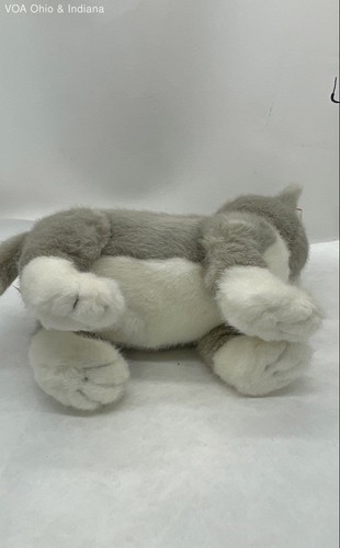 Vintage Dakin Huggables Gray Tabby Cat Plush Toy - Picture 5 of 7