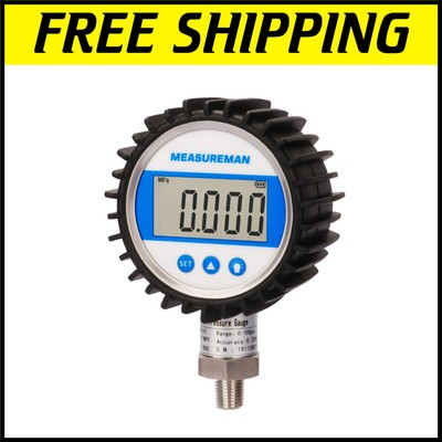 #ad User Friendly Digital Pressure Gauge 3 1 8quot; Dial 0.25% Accuracy 150% Overload $112.72