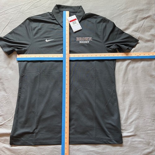 NIKE Brown University Polo Shirt Uomo Large Collegiale Hockey NCAA Dri-Fit Nuova con etichette - Foto 9 di 13