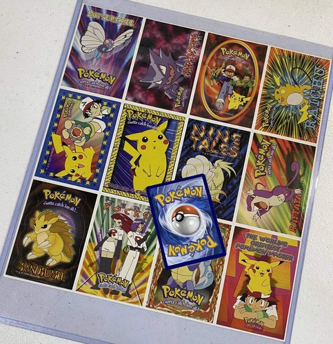 1999 Pokémon Vintage Uncut Sheet Sticker Cards (Pikachu, Raichu, Wartortle) - Picture 4 of 5