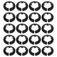20pcs Flange Pipe Cover Decoration 1.57" Clip-on Wall Hole Cover, Black