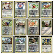 12 Card Pokemon TCG Lot - Slaking Loudred Fletchling Yungoos Slakoth LP - MP