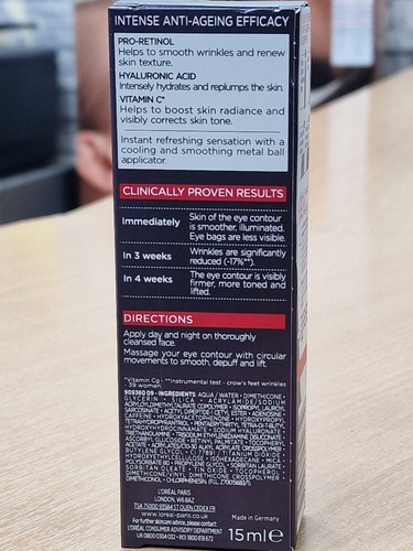 L'Oreal Paris Revitalift Laser X3 Triple Action Augenpflege 15ml - Bild 5 von 10