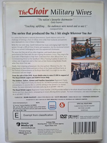 The Choir : Military Wives [Multi Region DVD] FREE Next Day Post from NSW - Picture 2 of 9
