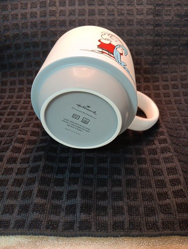Hallmark Erdnüsse Linus Keramik Rosen sind rote Decken sind blau 16 Unzen Becher Tasse - Bild 5 von 9