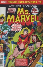 True Believers Captain Marvel Ms Marvel #1 FN 2019 Stock Image