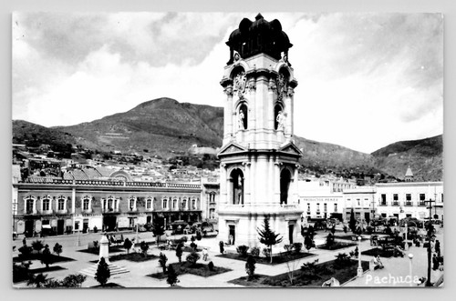 RPPC Torre de Reloj Plaza de Independencia Pachuca Hidalgo Mexico c1950 Postcard - Picture 1 of 2