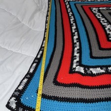 Handmade Crocheted Knit Blanket Throw Square ...