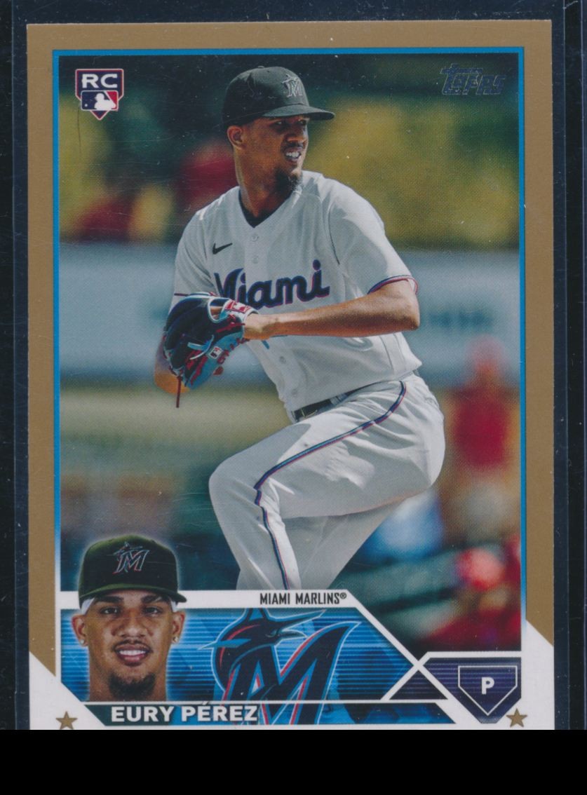 2023 Topps Update Gold Eury Perez RC /2023 Miami Marlins #US139
