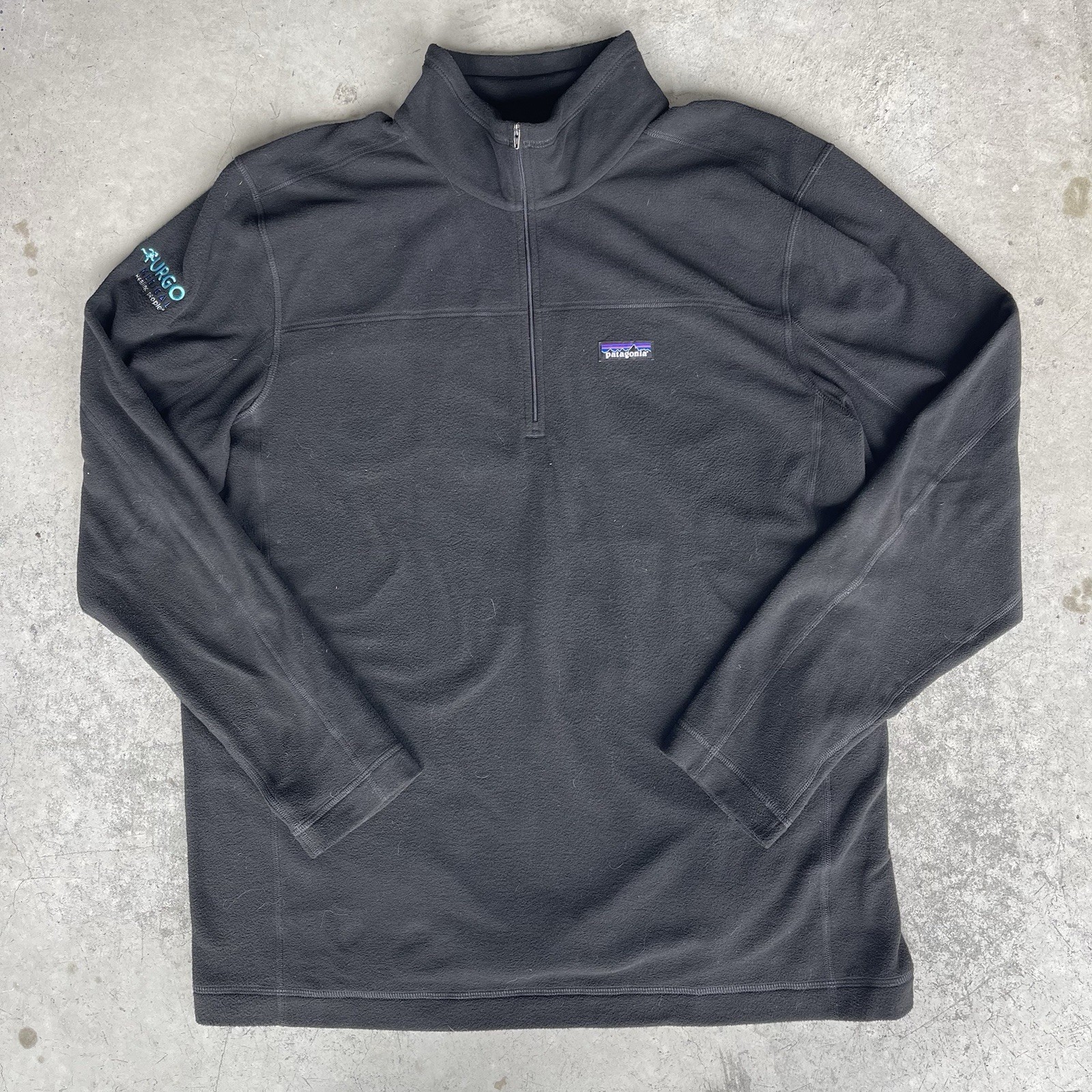 Patagonia Men's Fleece Full Zip Better Sweater Jacket Black XXL Embroidered