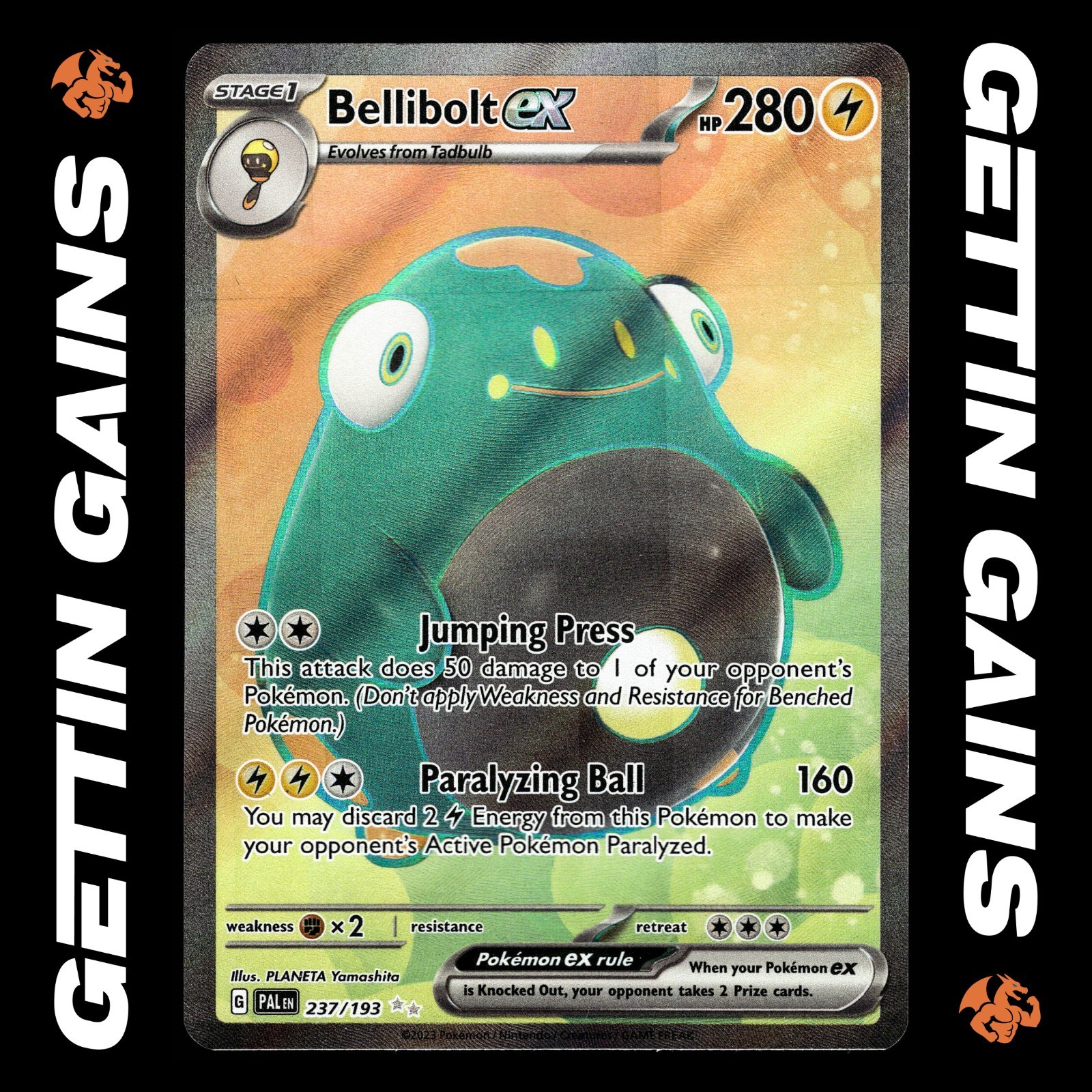 Bellibolt ex - 237/193 - Ultra Rare - Paldea Evolved - Pokemon Card - NM/M