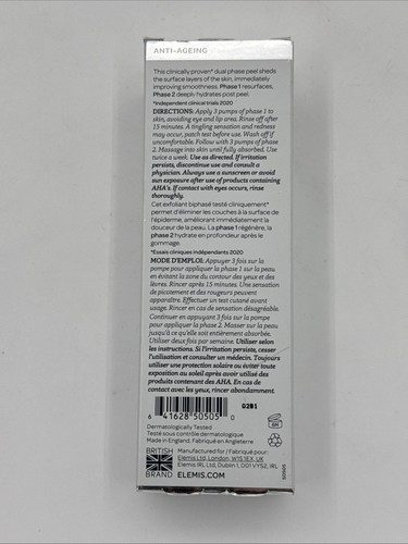 NIB ELEMIS Dynamic Resurfacing Peel & Reset 2x 15ml Dual Phase Peel NEW - Picture 2 of 5