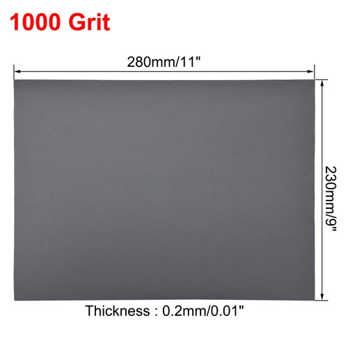 Waterproof Sandpaper, Wet Dry Sand Paper Grit of 1000,11 x 9inch 5 PCS - Bild 3 von 5