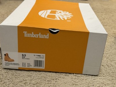NWB Timberland Men's Premium 6'' Waterproof Boots - Wheat Nubuck, Size 9.5M