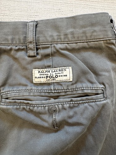 Polo Ralph Lauren Prospect Pant Classic Chino Pants Mens 38x32 Olive 100% Cotton - Picture 6 of 9
