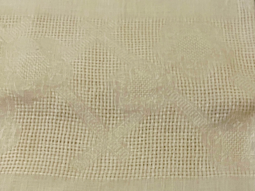 Mantel de lino irlandés beige 65” x 50” y 12 servilletas coordinadoras NUEVO - Imagen 5 de 12