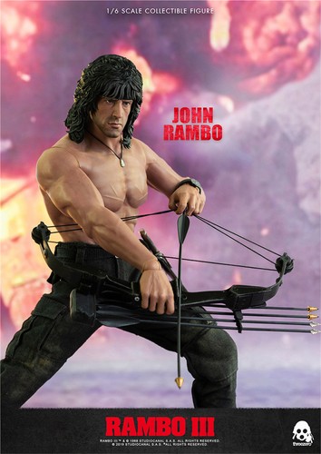 Figura de acción ThreeZero John Rambo 1/6 Limited coleccionable PVC nueva en stock - Imagen 7 de 14
