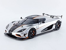 AUTOart 1/18 KoenigSeg Aguera RS Metallic Silver/Carbon Black Completed 79024