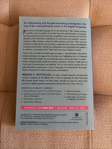 Advance Paperback - Like: A History of like by Megan C. Reynolds (Uncorrected Pr - Picture 2 of 2