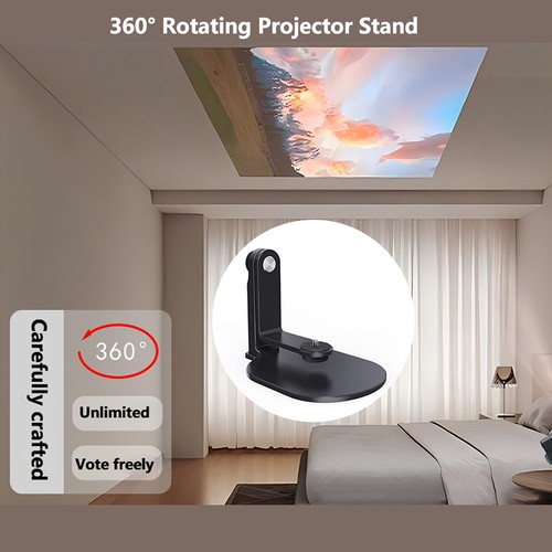 Projector Stand Desktop Mount Adjustable 360° Rotation Holder Stand For Bedside - Afbeelding 4 van 14