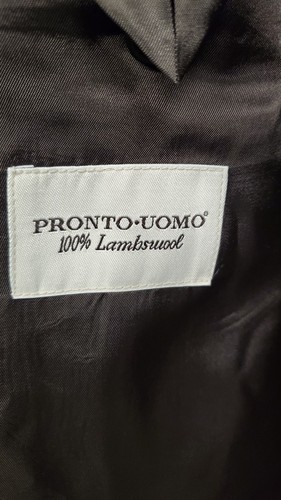 Giacca blazer uomo Pronto Uomo Platinum 52L grigio check 100% lana cappotto sportivo - Foto 4 di 6