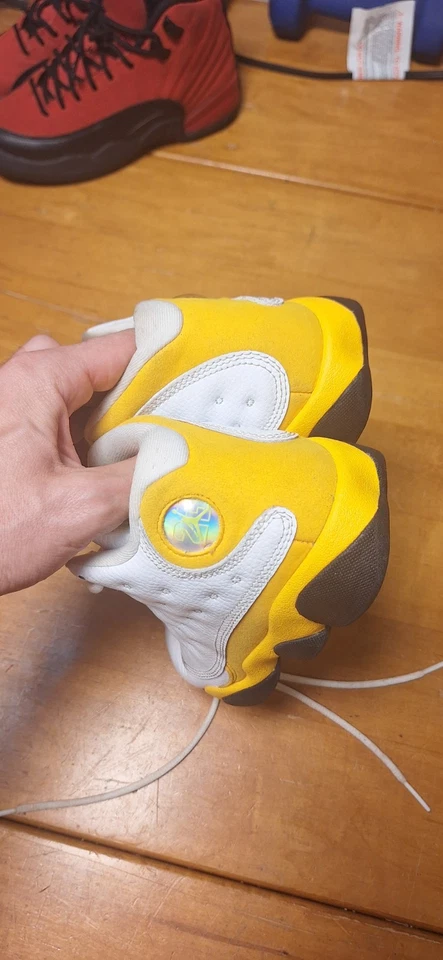 Nike Air Jordan 13 Retro Del Sol Blanco Amarillo DJ3005-167 Juvenil Talla 3Y Foto 3 de 4