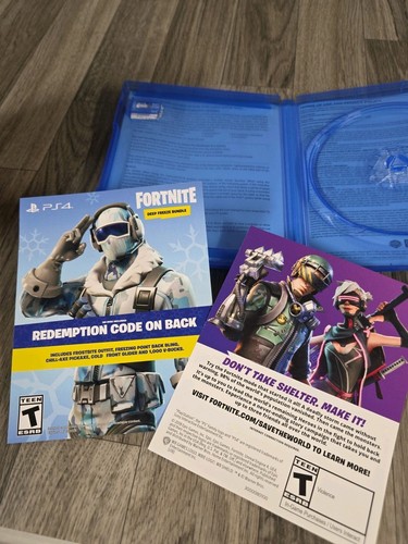 Fortnite Deep Freeze Bundle FUNDA Sony PlayStation 4 CÓDIGO PUEDE O NO SER USADO - Imagen 3 de 5