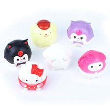 Sanrio Characters Squishy Stress Relief Toys Mini Figurine Hello Kitty Kuromi
