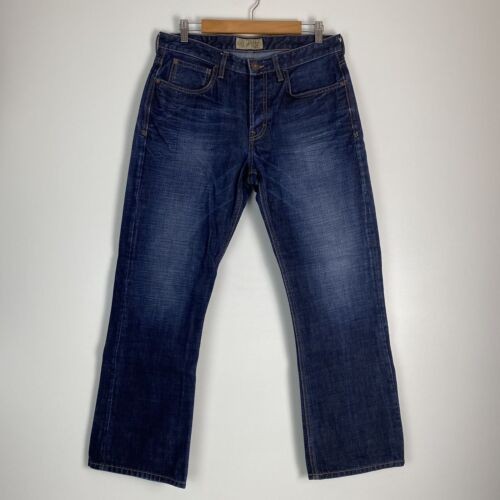 Fat Face Mens Regular Fit Button Up Straight Rigid Jeans Size 32 GUC JDI6FF3 - Picture 2 of 11