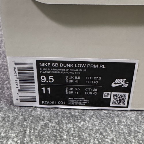 Nike SB Dunk Low Rayssa Zapatos Leales Mujer’s 11 Hombre’s 9.5 Con Caja Nike FZ5251-001 - Imagen 10 de 11