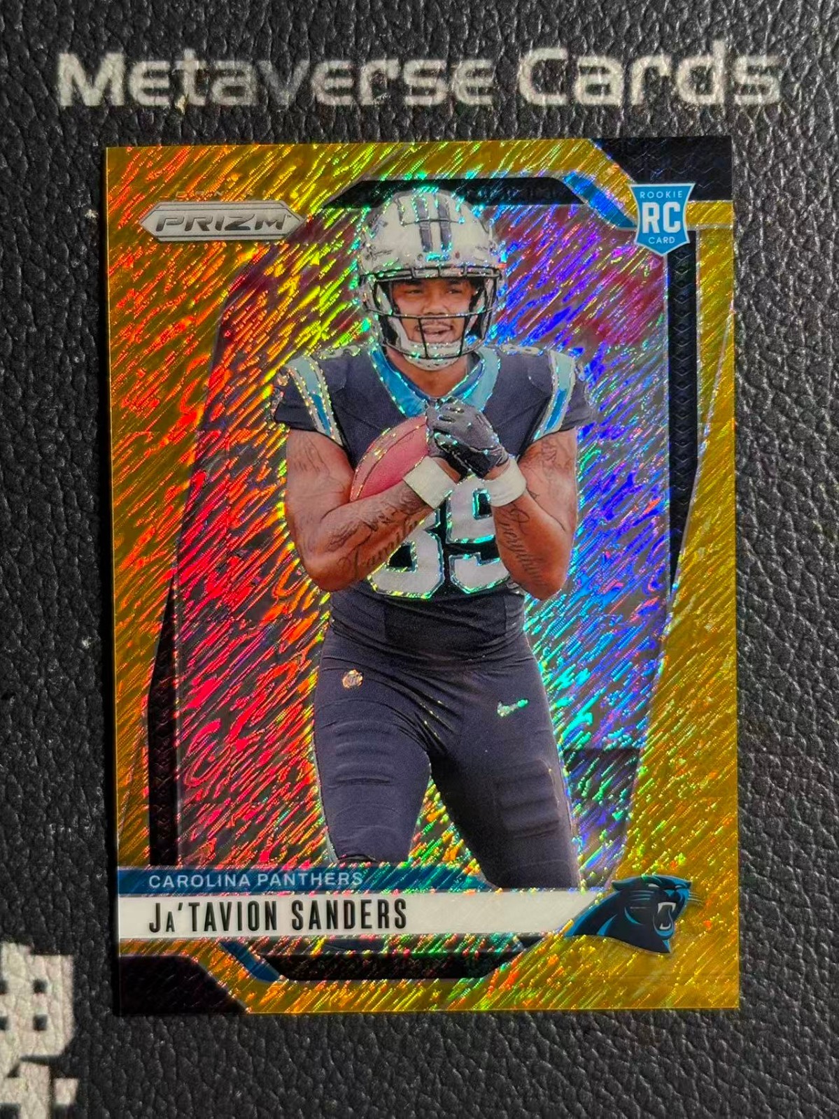 2024 Panini Prizm RC Rookie Gold Shimmer /10 Ja'Tavion Sanders SSP