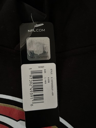 NFL San Francisco 49ers Youth Pullover Hoodie, Outer Stuff, Black Size L , 14-16 - Picture 4 of 12