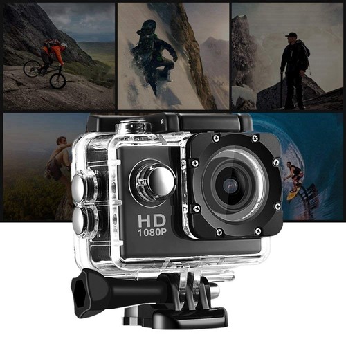 1080P Action Camera LCD Screen 30m Sports Action Cam for Bicycle,3580 - Imagen 2 de 7