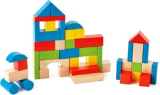 Maple Wood Kids Building Blocks Stacking Wooden Block Educational Toy Set for To