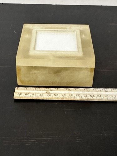 Caja de baratijas con marco cuadrado de acrílico blanco - 4 1/2" X 4 1/2" - Imagen 10 de 11