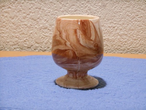 Montana Clay Goblet Cup Handmade by Ella Arthur Belgrade Montana - Picture 4 of 11