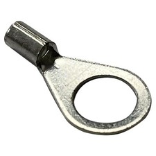 100 Non-Insulated 16-14 Gauge 5/16" Ring Terminal Uninsulated Wire Connector